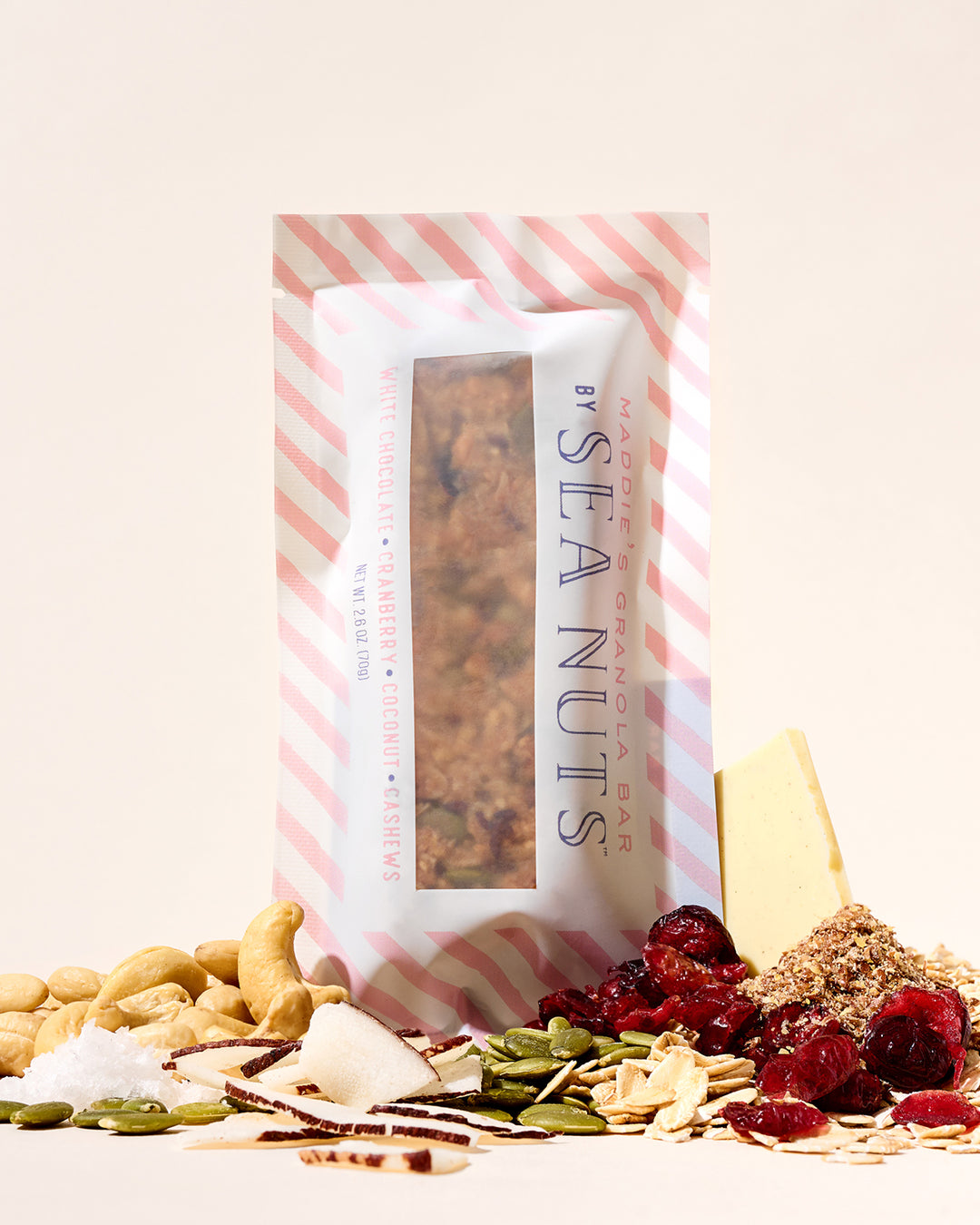 Maddie's White Chocolate Cranberry Coconut Cashew Granola Bar